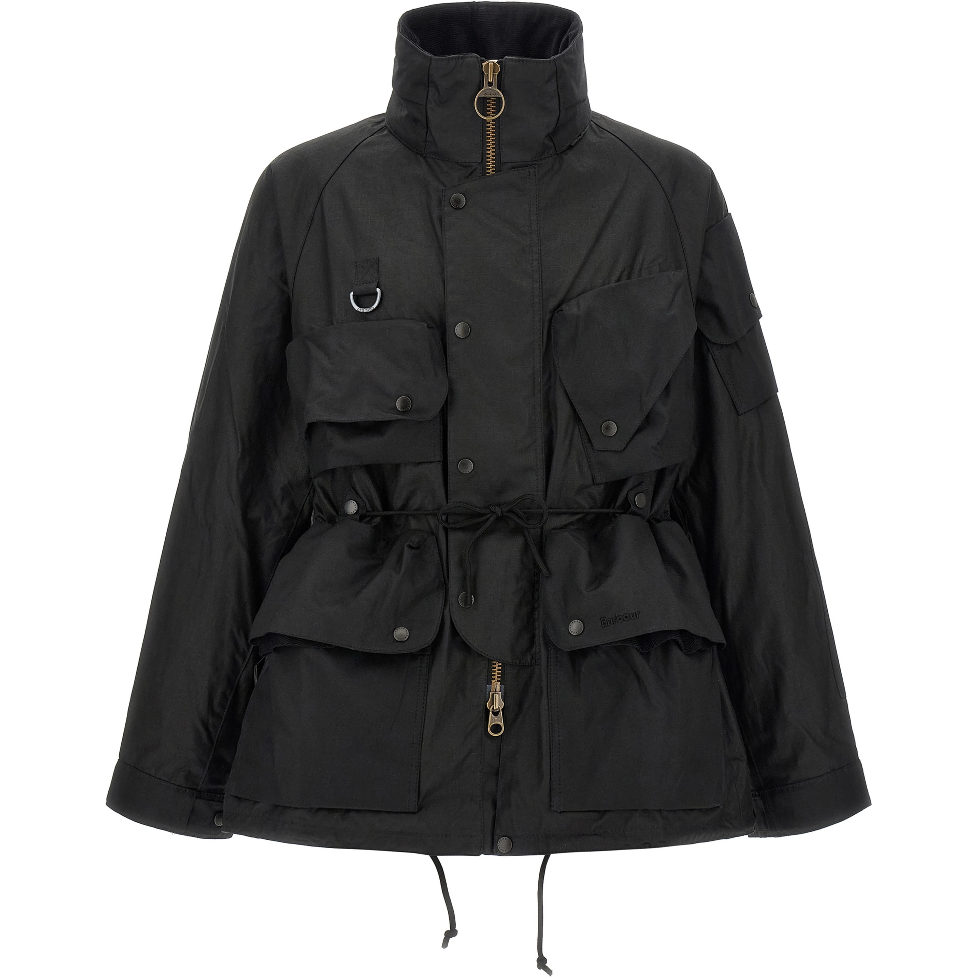Black Cotton Shell Jacket