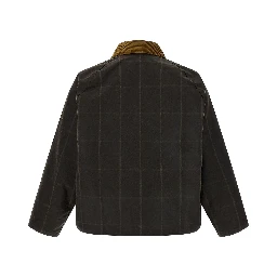 Brown Cotton Full-Length Jacket