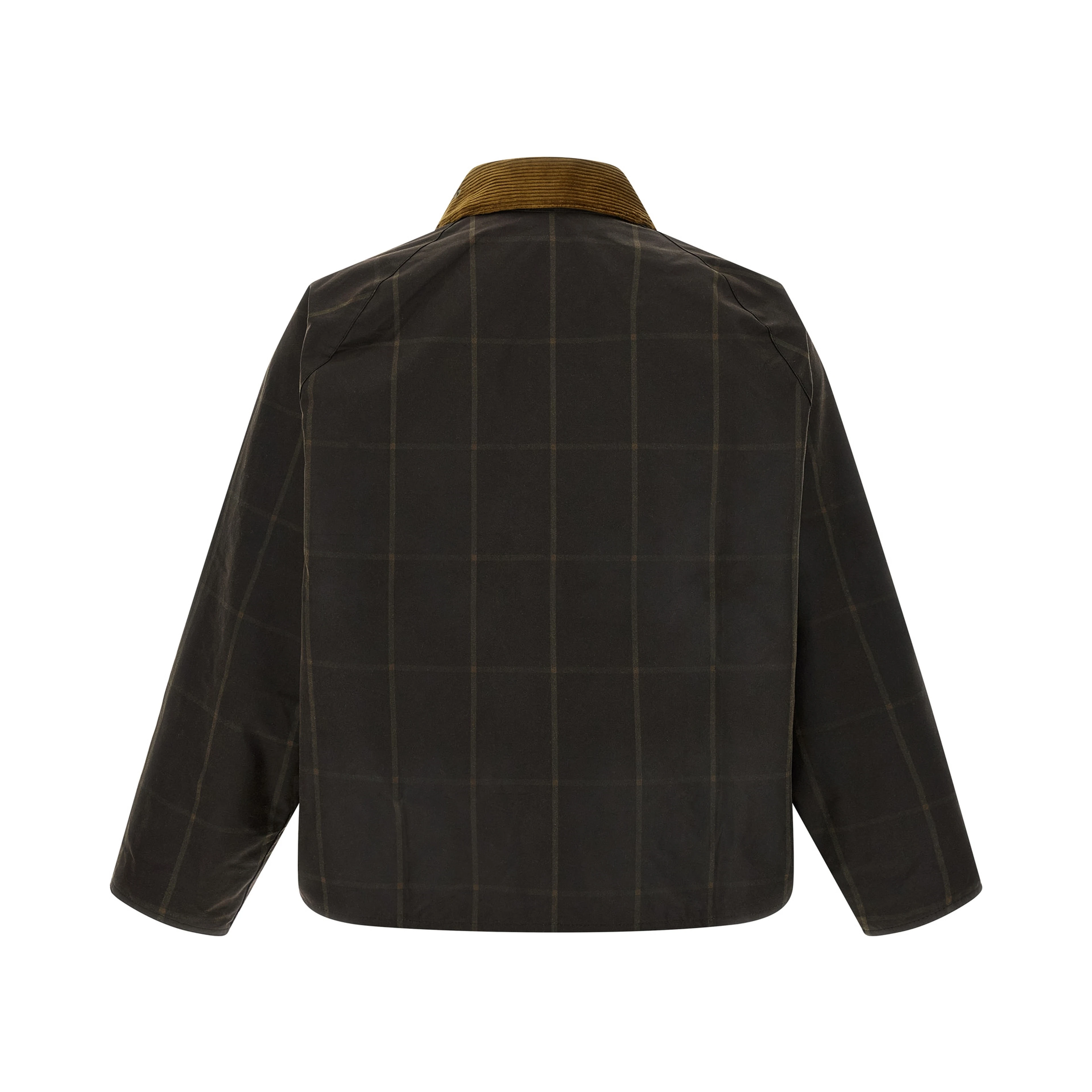 Brown Cotton Full-Length Jacket