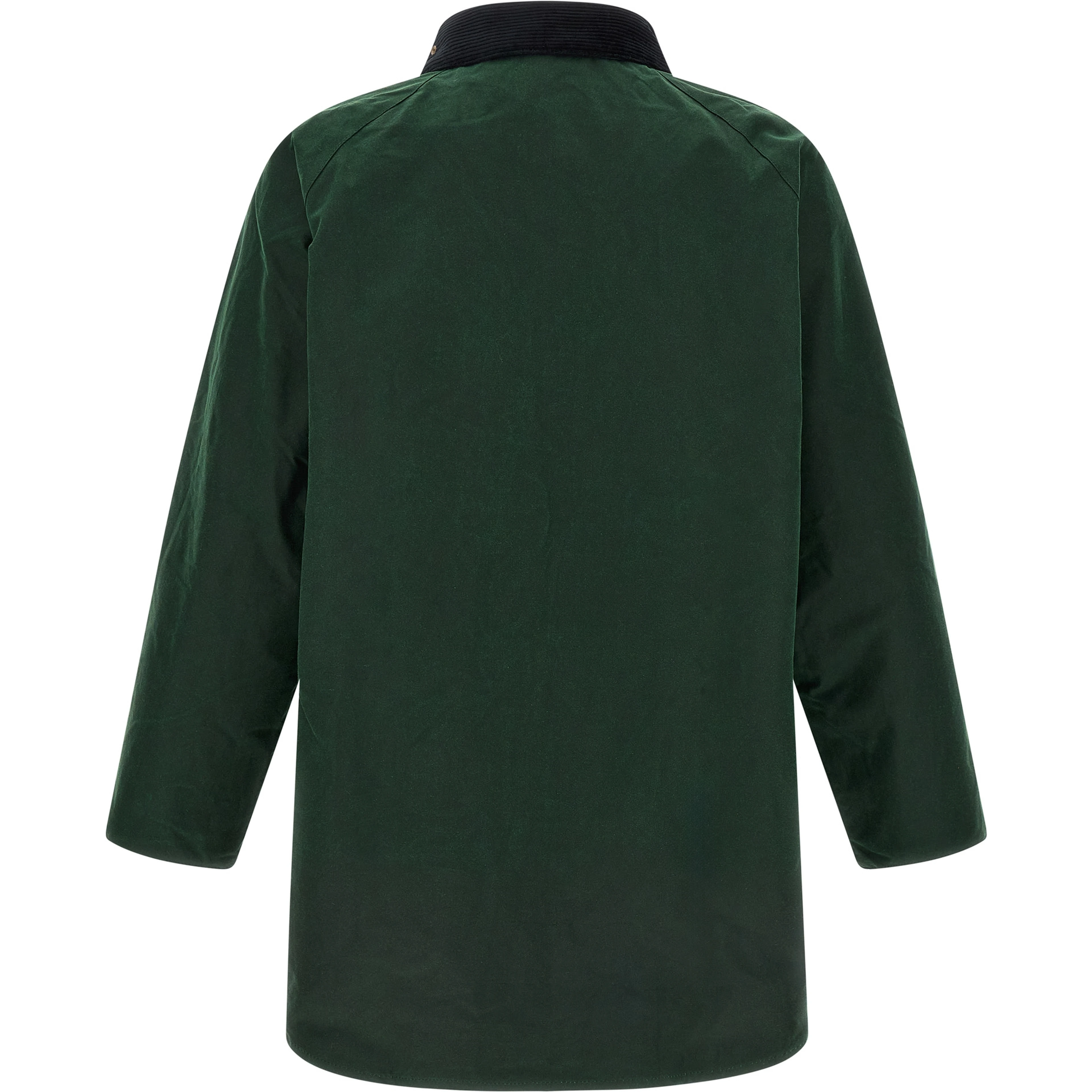 Bicolor Cotton Full-Length Jacket