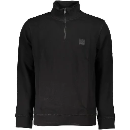 Black Cotton Men's Sweatshirt