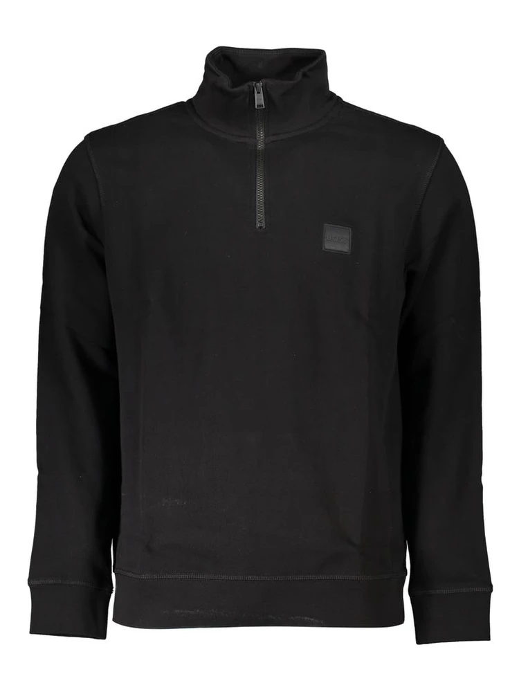 Black Cotton Men's Sweatshirt