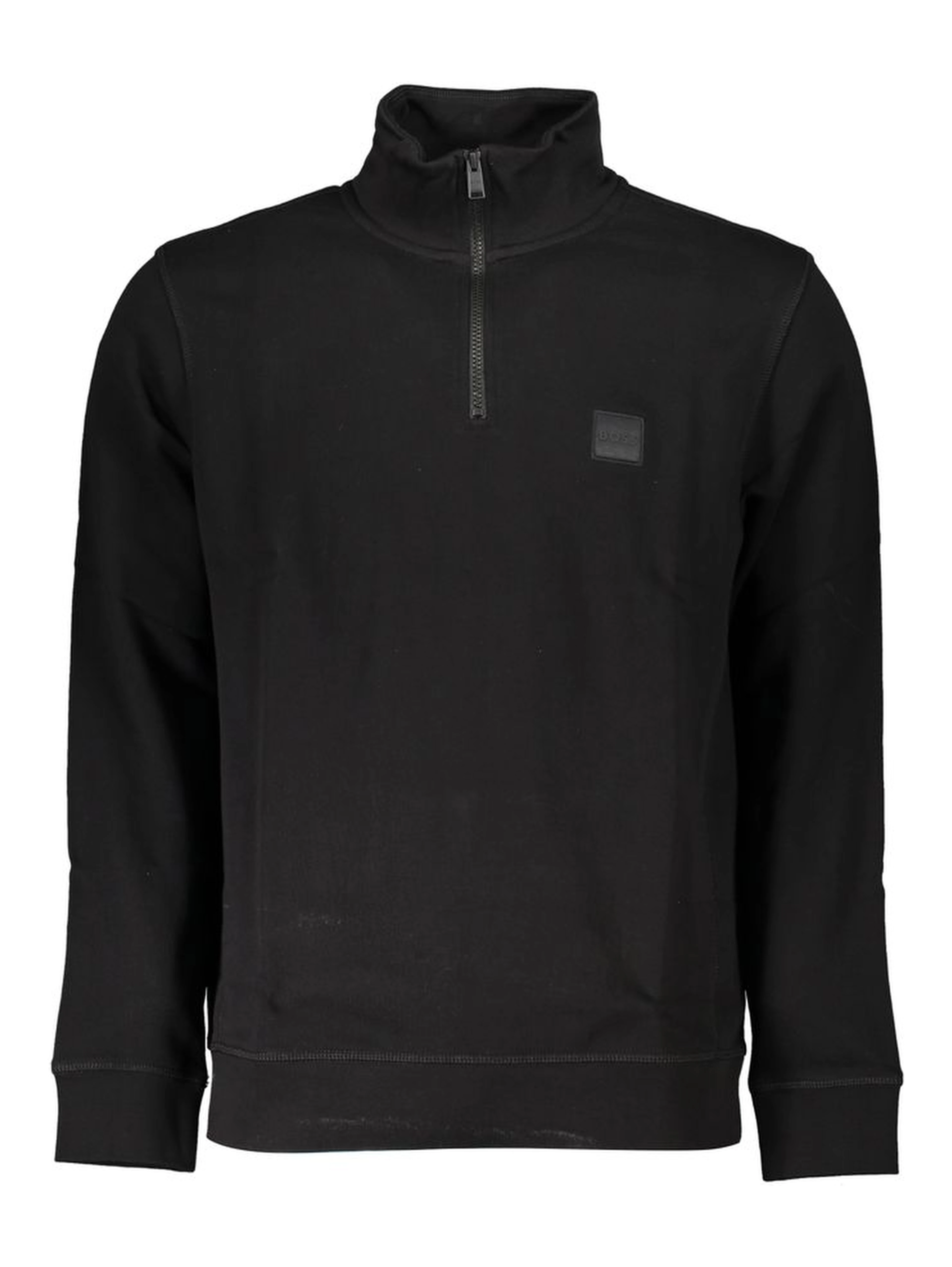 Black Cotton Men's Sweatshirt