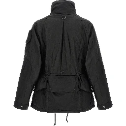 Black Cotton Shell Jacket