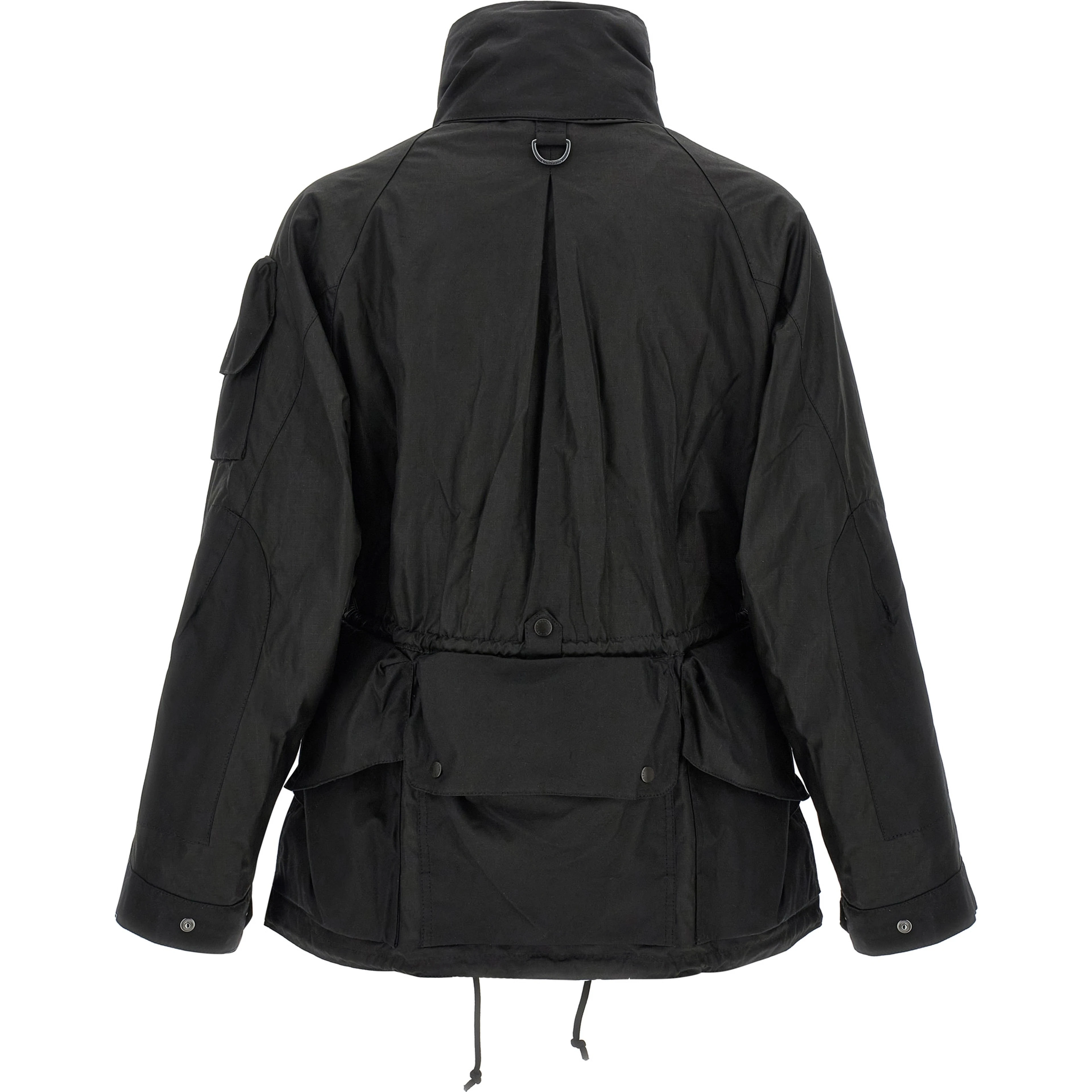 Black Cotton Shell Jacket