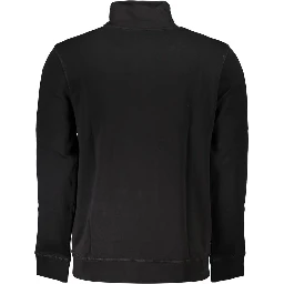 Black Cotton Men's Sweatshirt