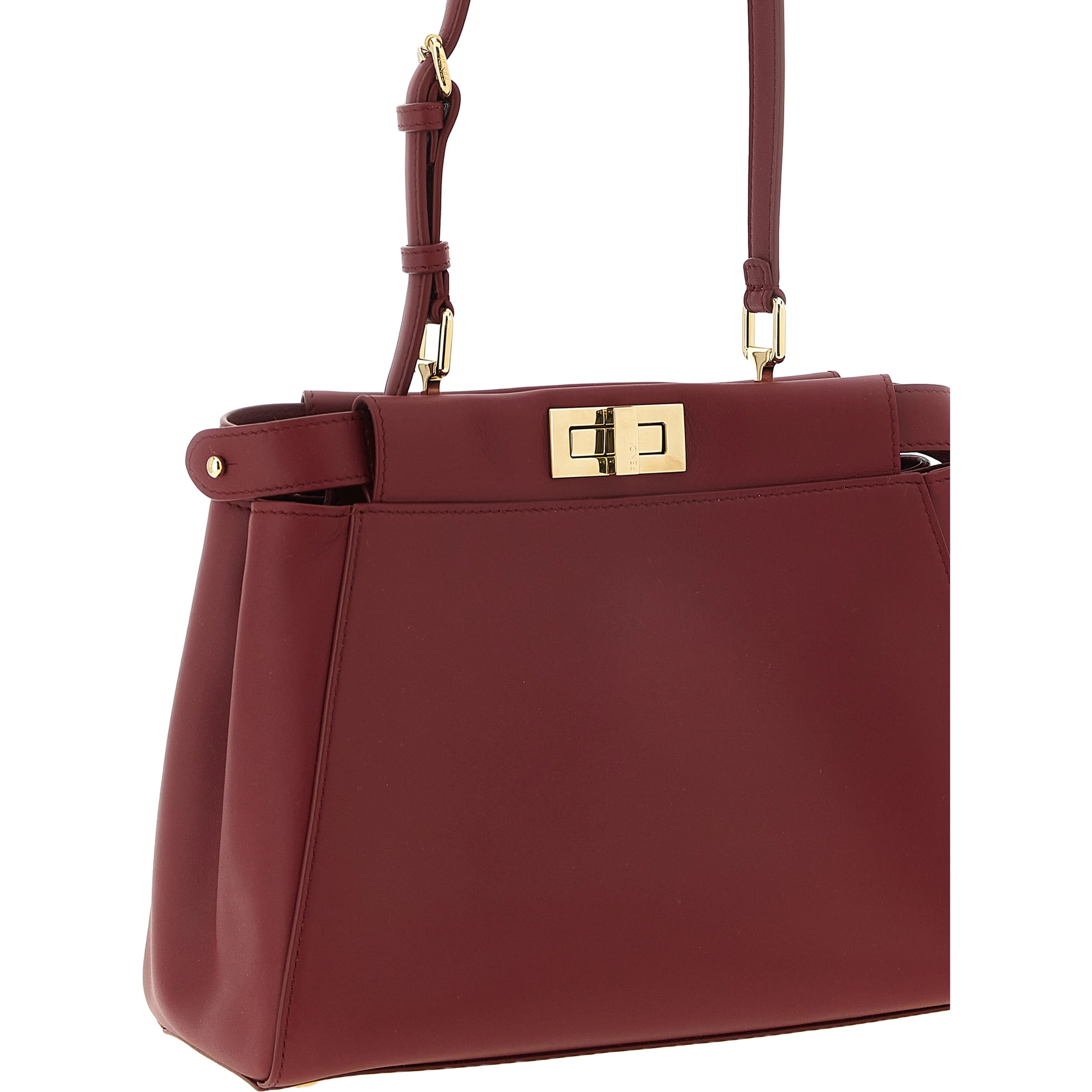 Bordeaux Lamb Leather Shoulder Bag