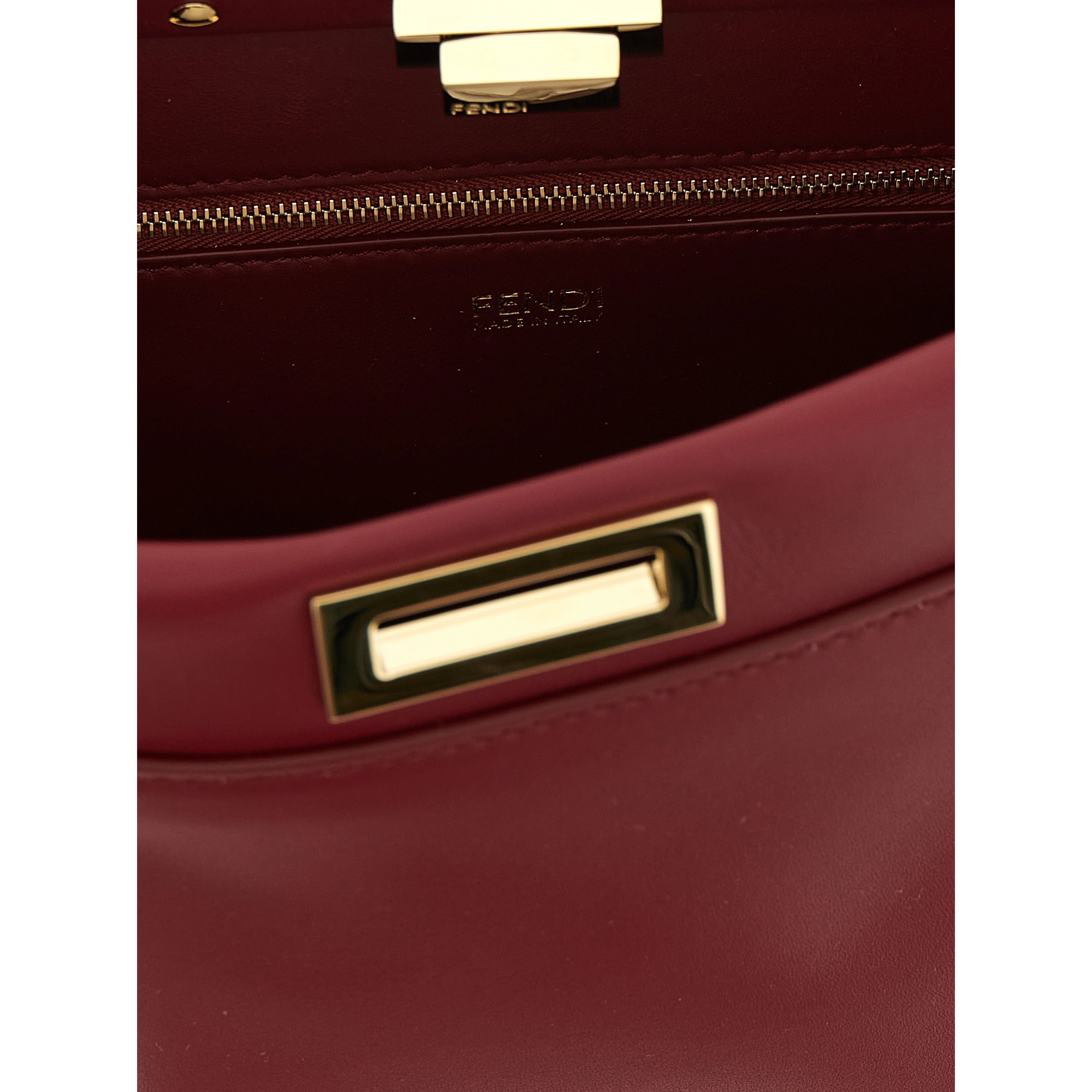 Bordeaux Lamb Leather Shoulder Bag