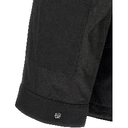 Black Cotton Shell Jacket