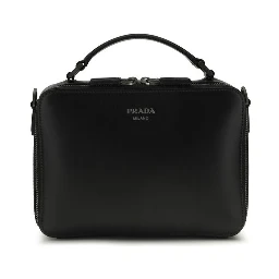 Black Calf Leather Bos Taurus Shoulder Bag