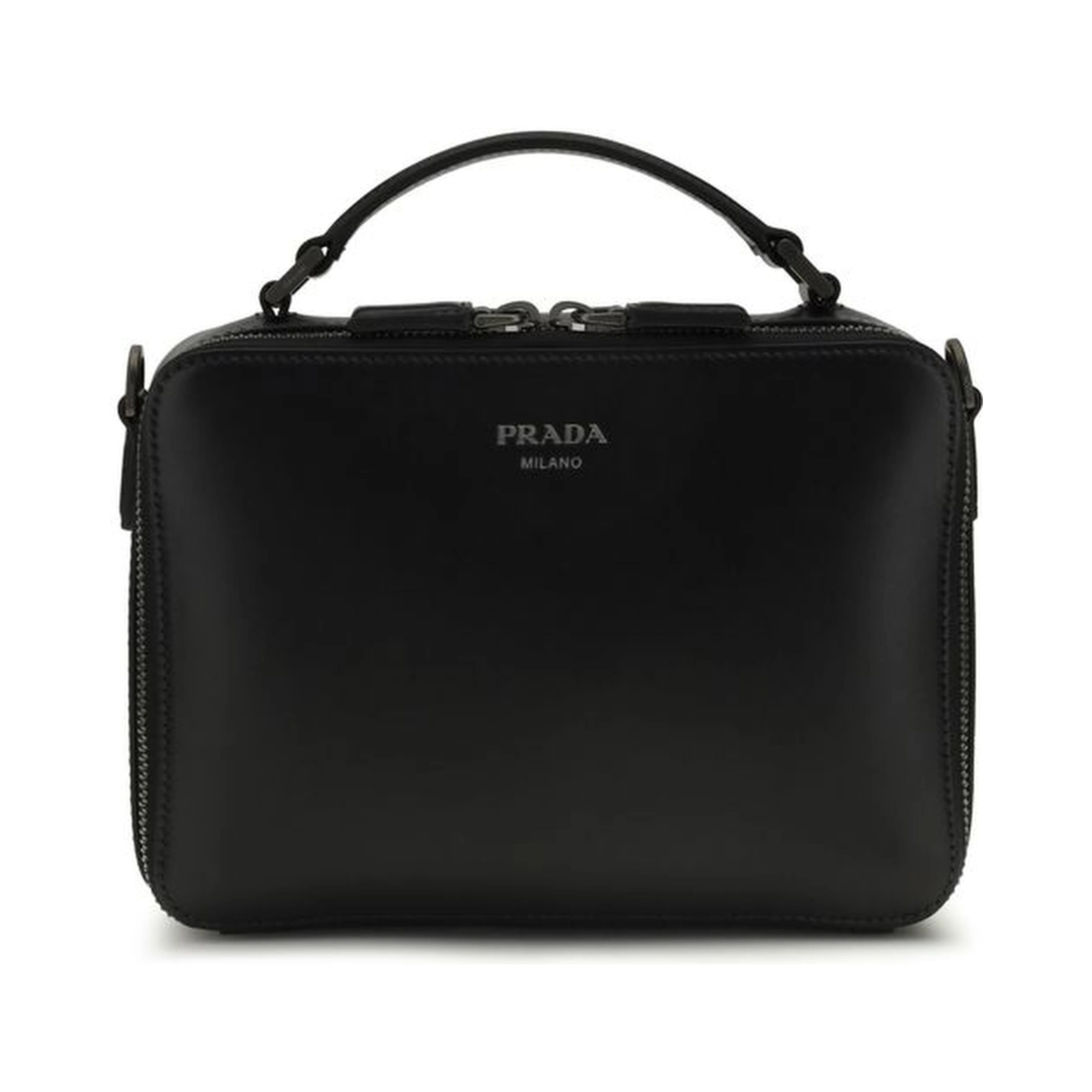 Black Calf Leather Bos Taurus Shoulder Bag