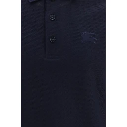 Blue Cotton Polo Shirt
