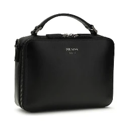 Black Calf Leather Bos Taurus Shoulder Bag