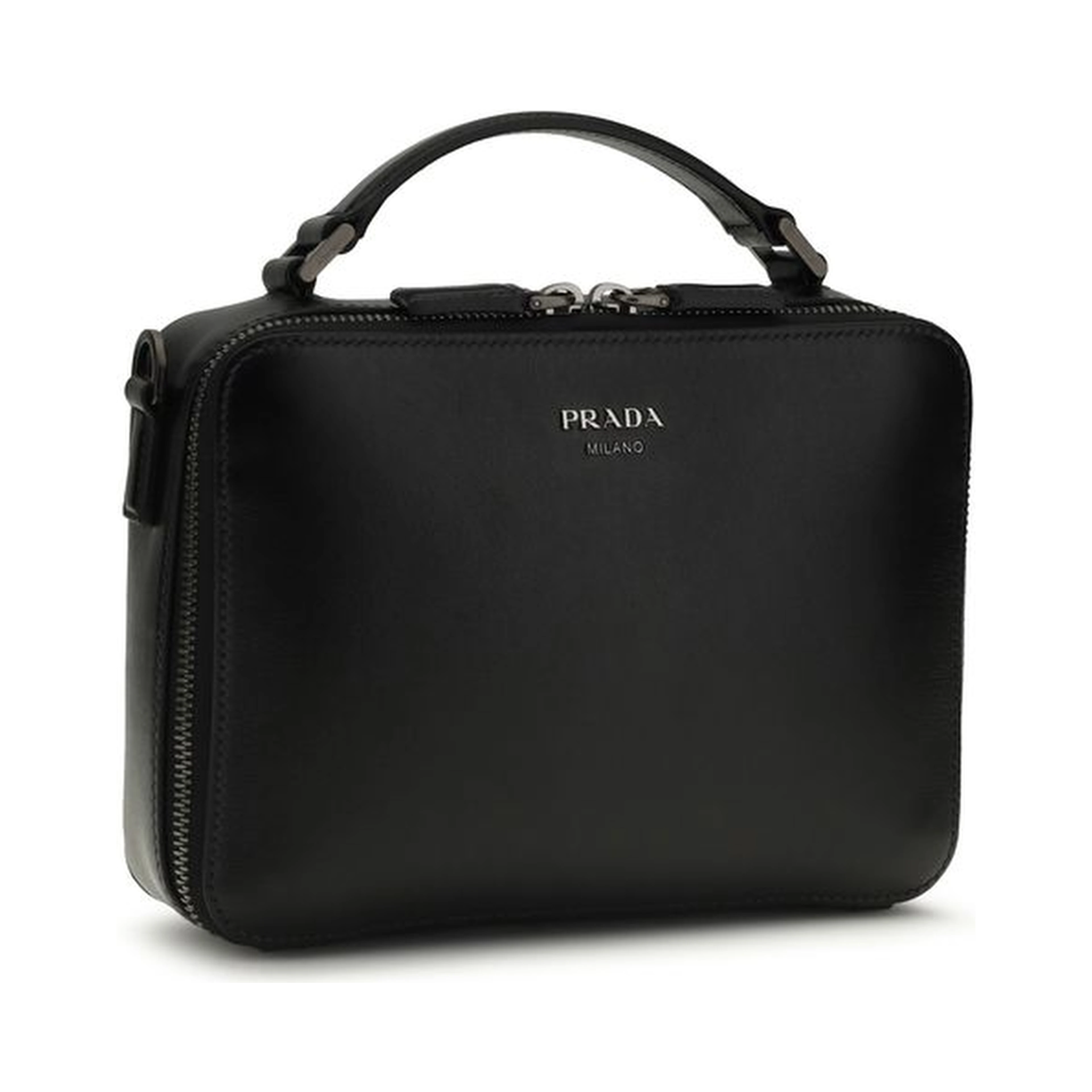 Black Calf Leather Bos Taurus Shoulder Bag
