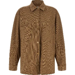 Brown Triacetate Shell Jacket