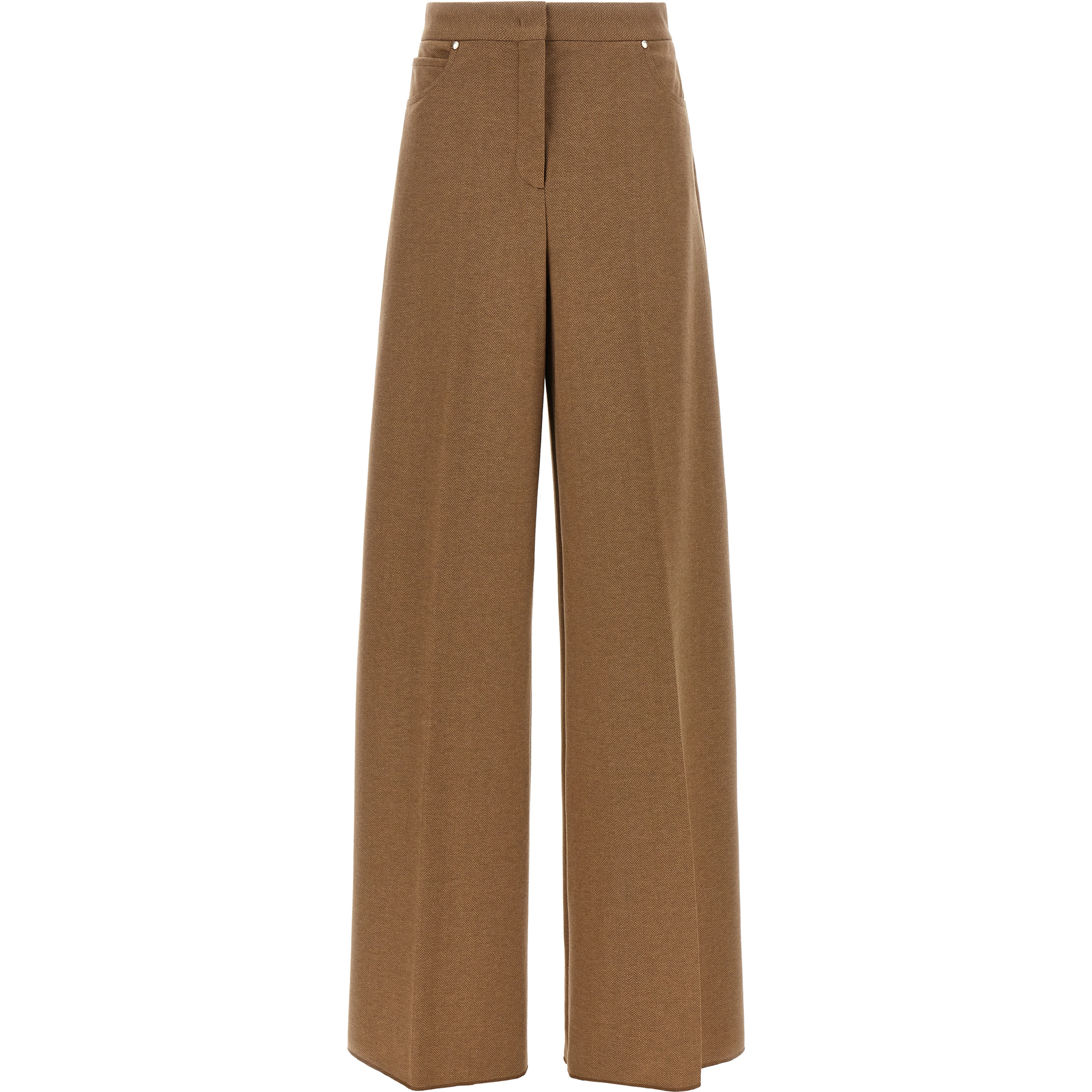 Brown Triacetate Casual Pants