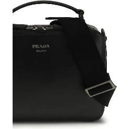 Black Calf Leather Bos Taurus Shoulder Bag