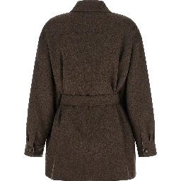 Multicolor Cashmere Full-Length Jacket