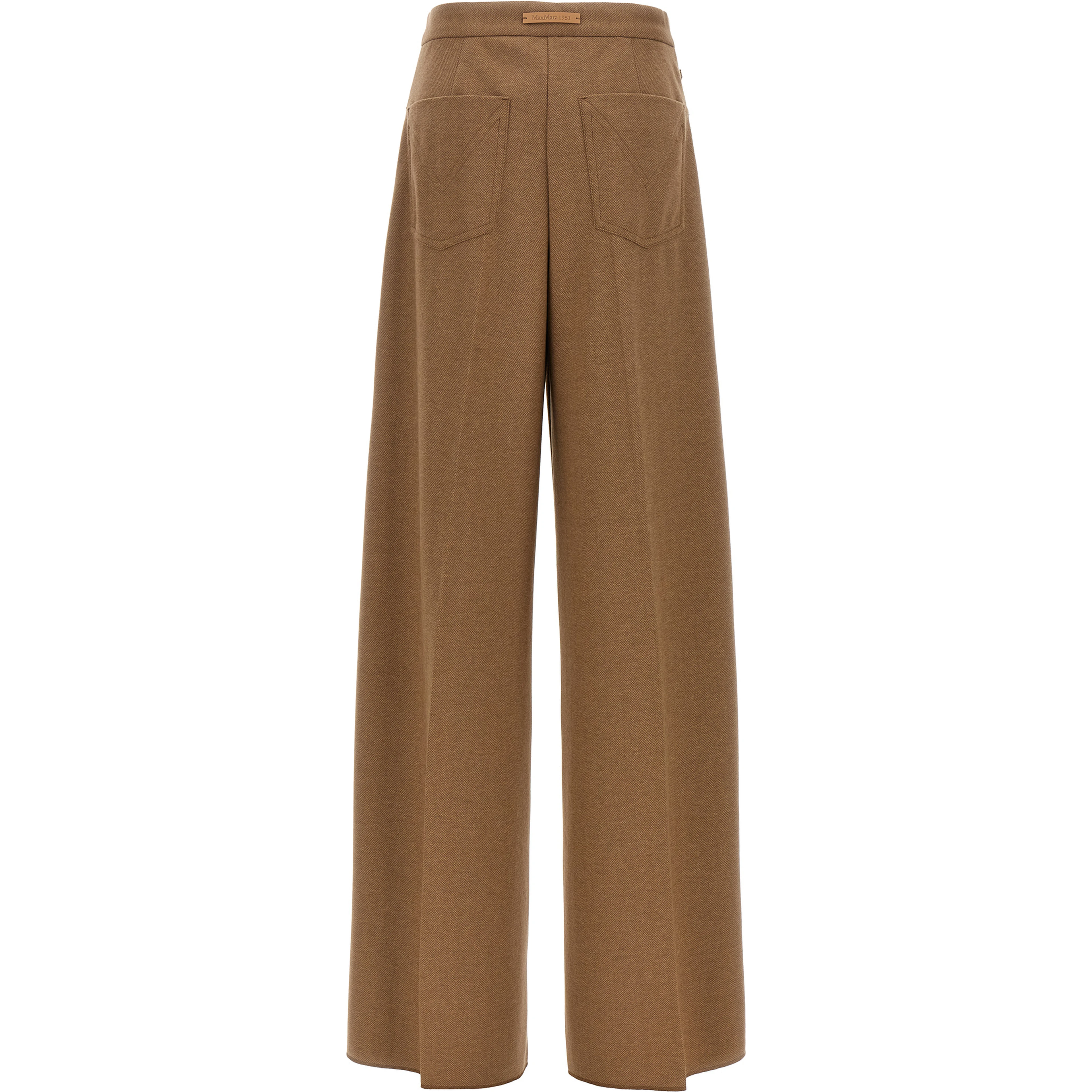 Brown Triacetate Casual Pants