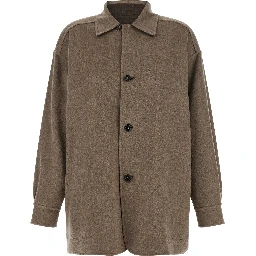 Multicolor Cashmere Full-Length Jacket