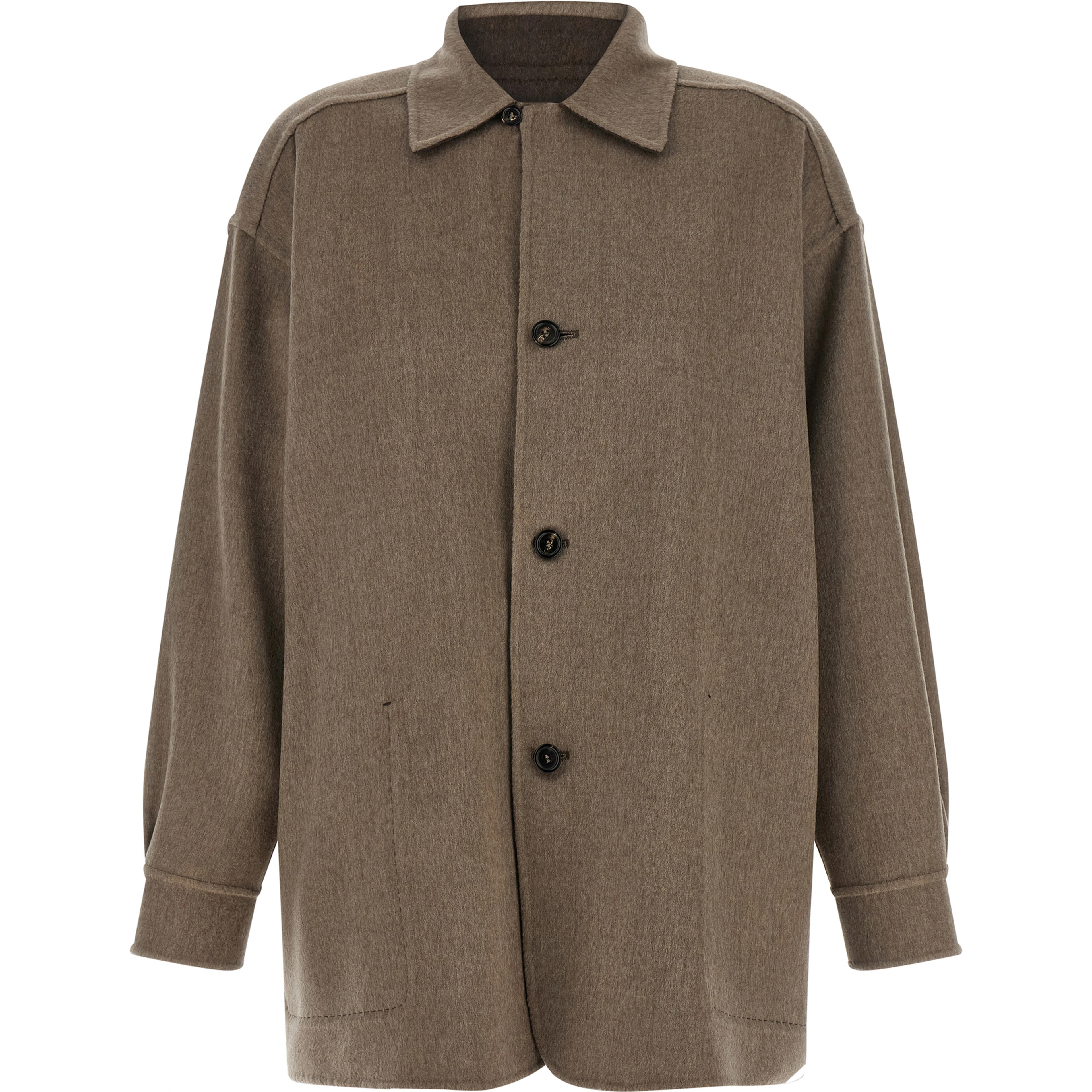 Multicolor Cashmere Full-Length Jacket