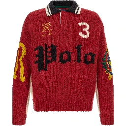 Red Wool Cardigan