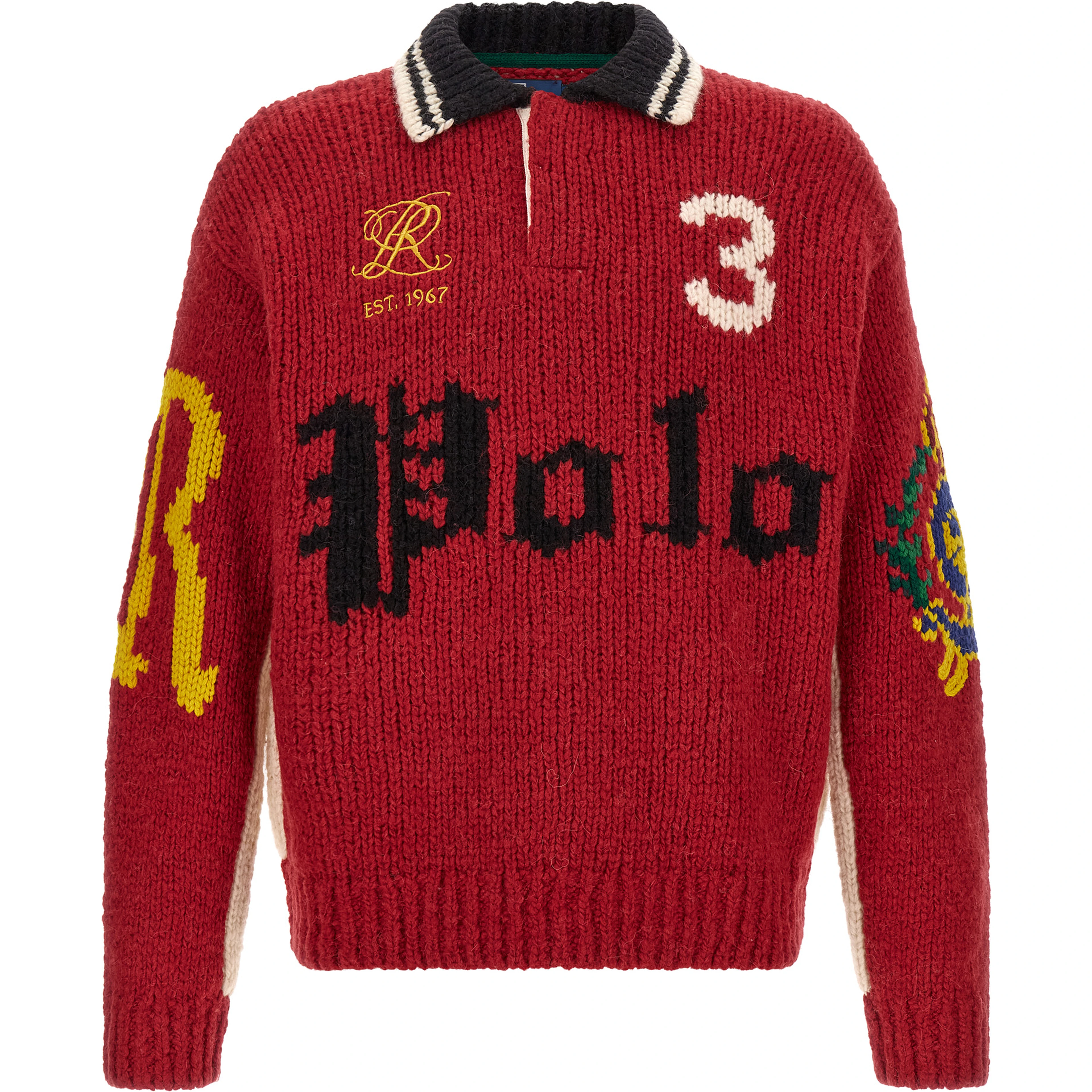 Red Wool Cardigan