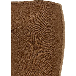 Brown Virgin Wool Mini Skirt