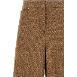 Brown Triacetate Casual Pants