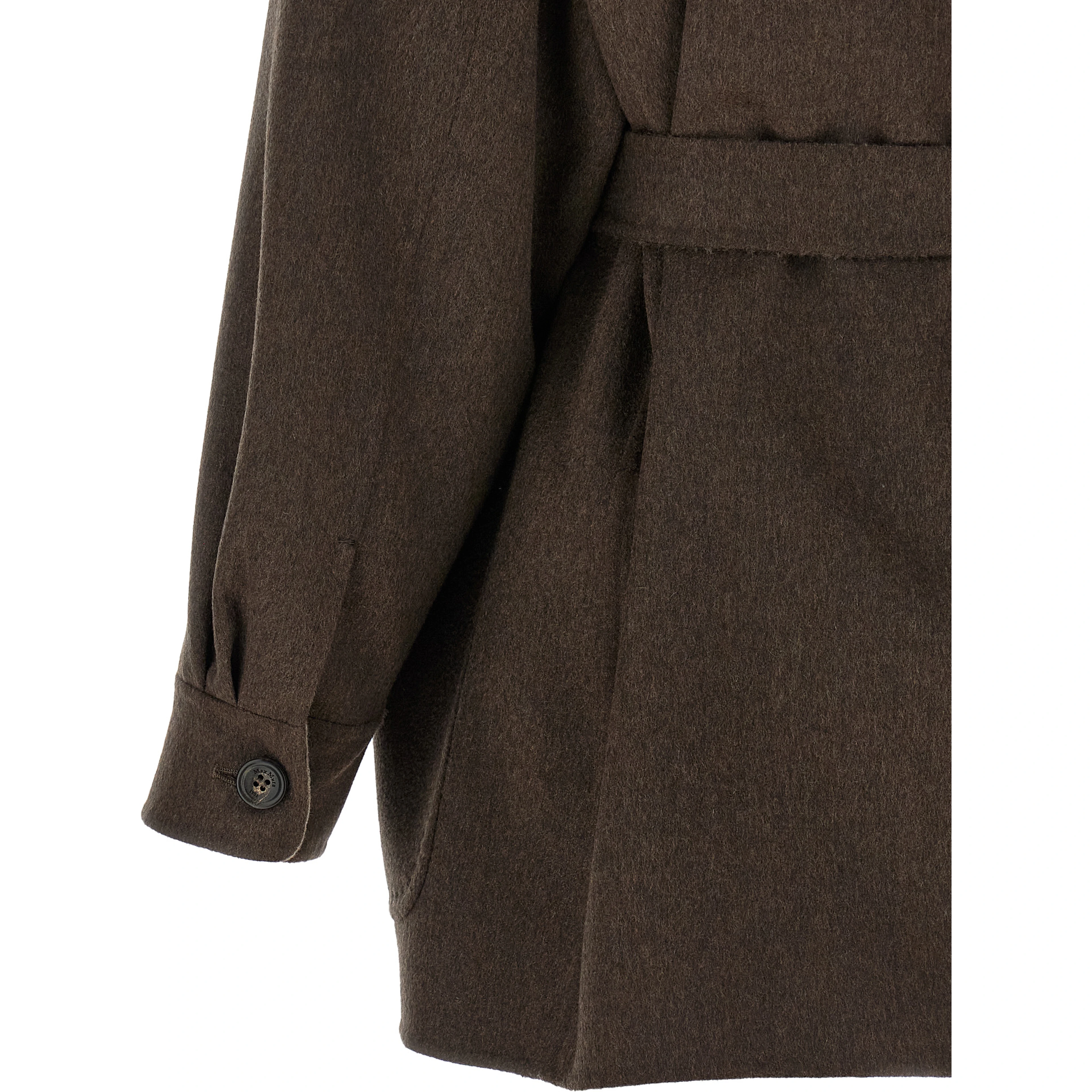 Multicolor Cashmere Full-Length Jacket