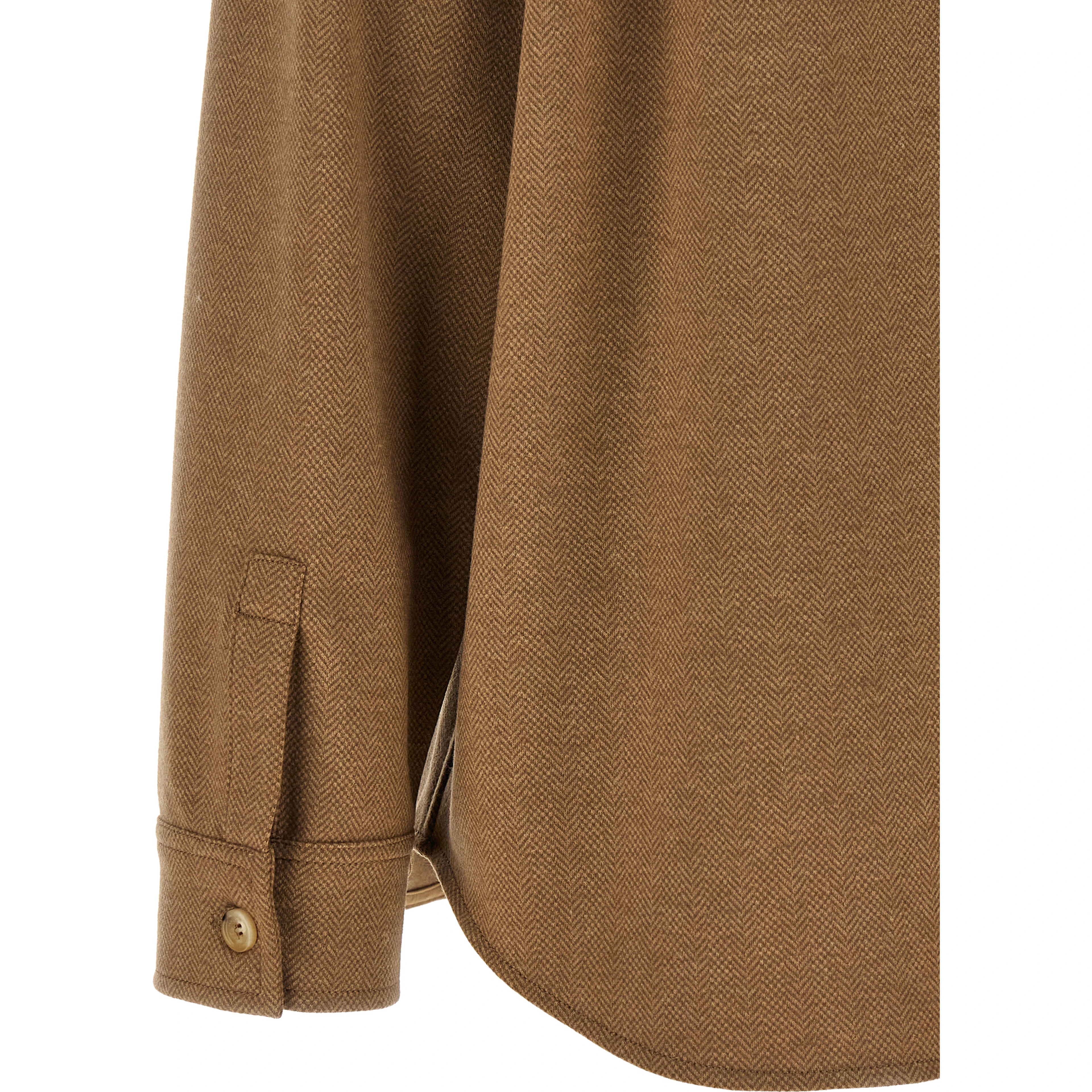 Brown Triacetate Shell Jacket