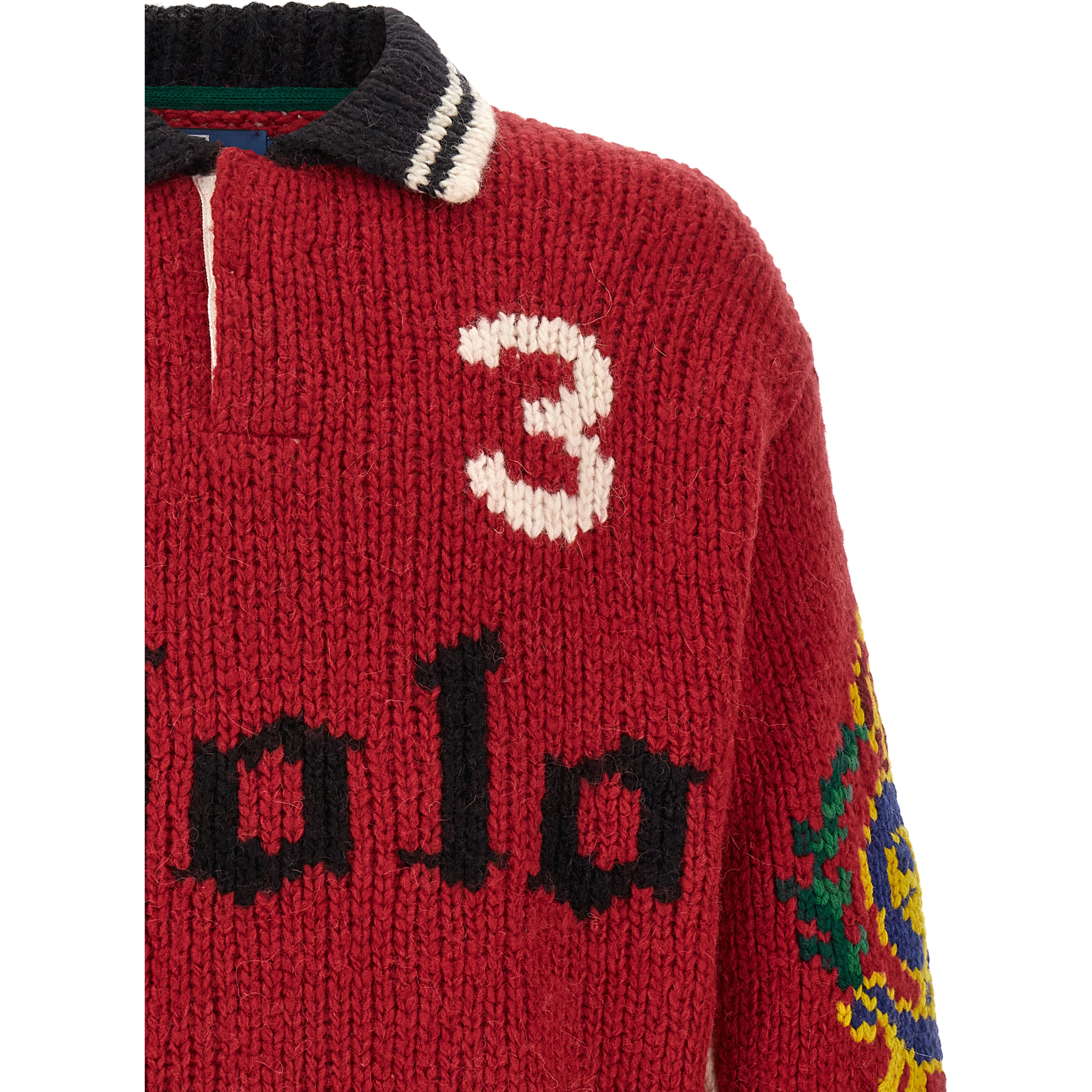 Red Wool Cardigan