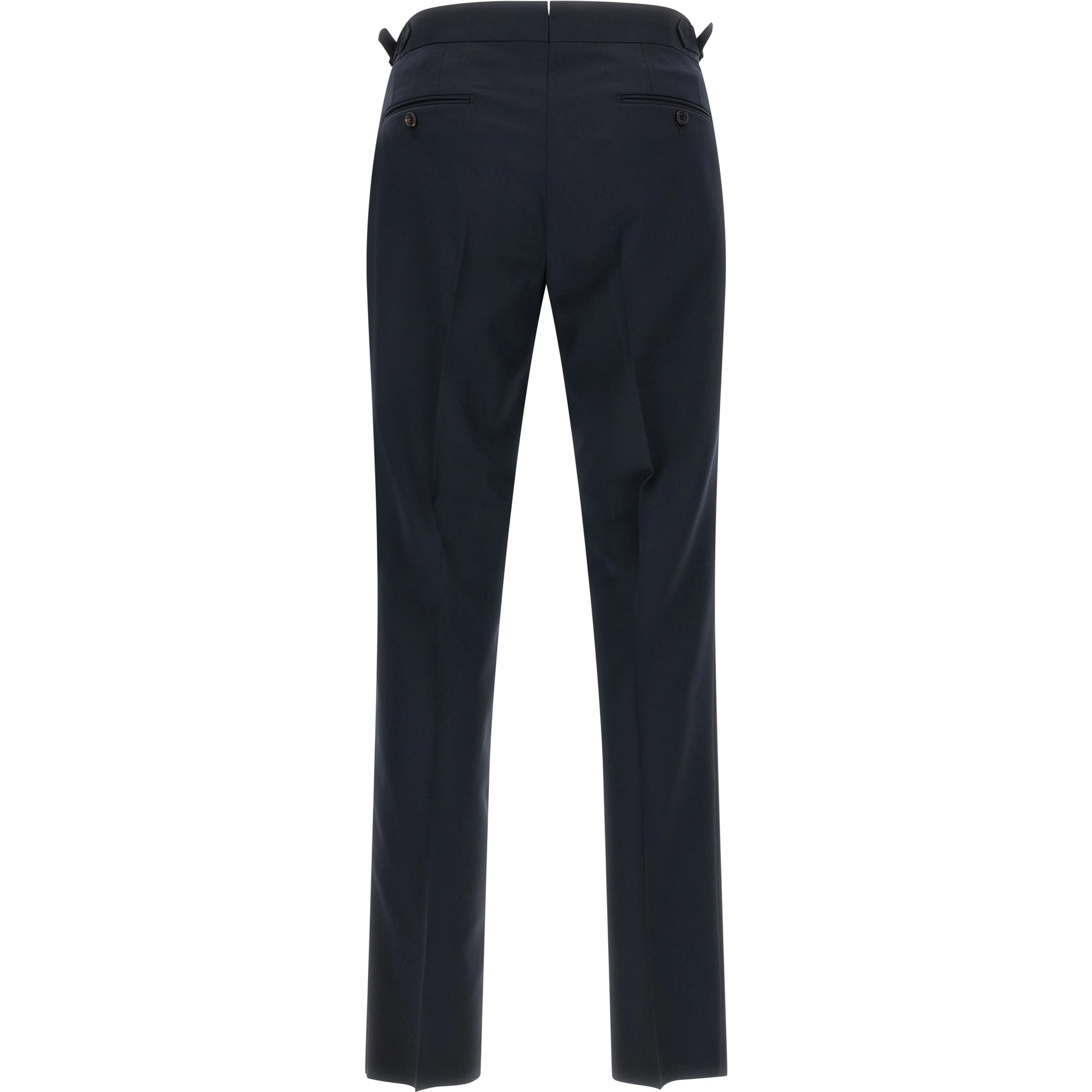 Blue Wool Dress Pants