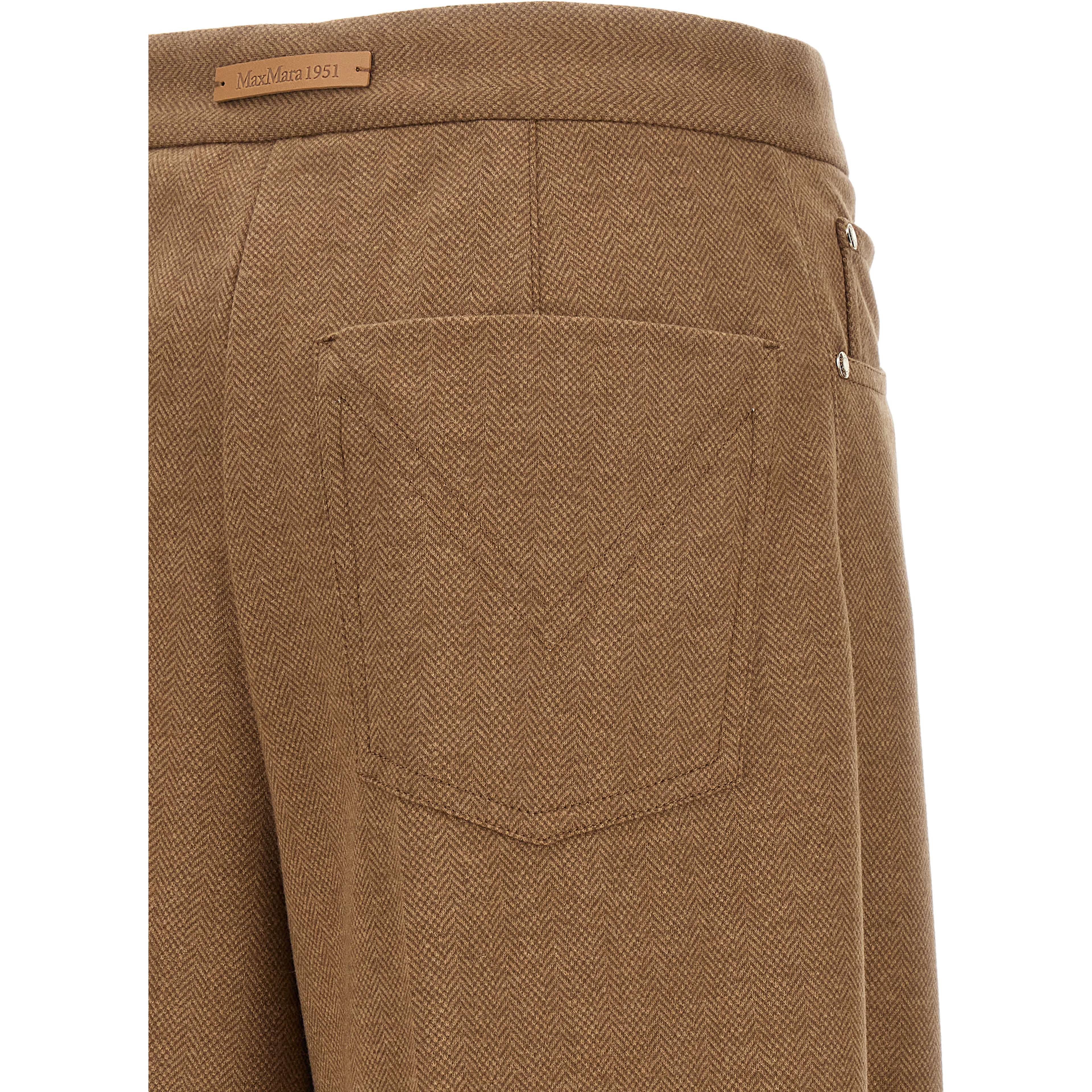 Brown Triacetate Casual Pants