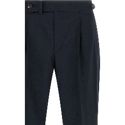 Blue Wool Dress Pants