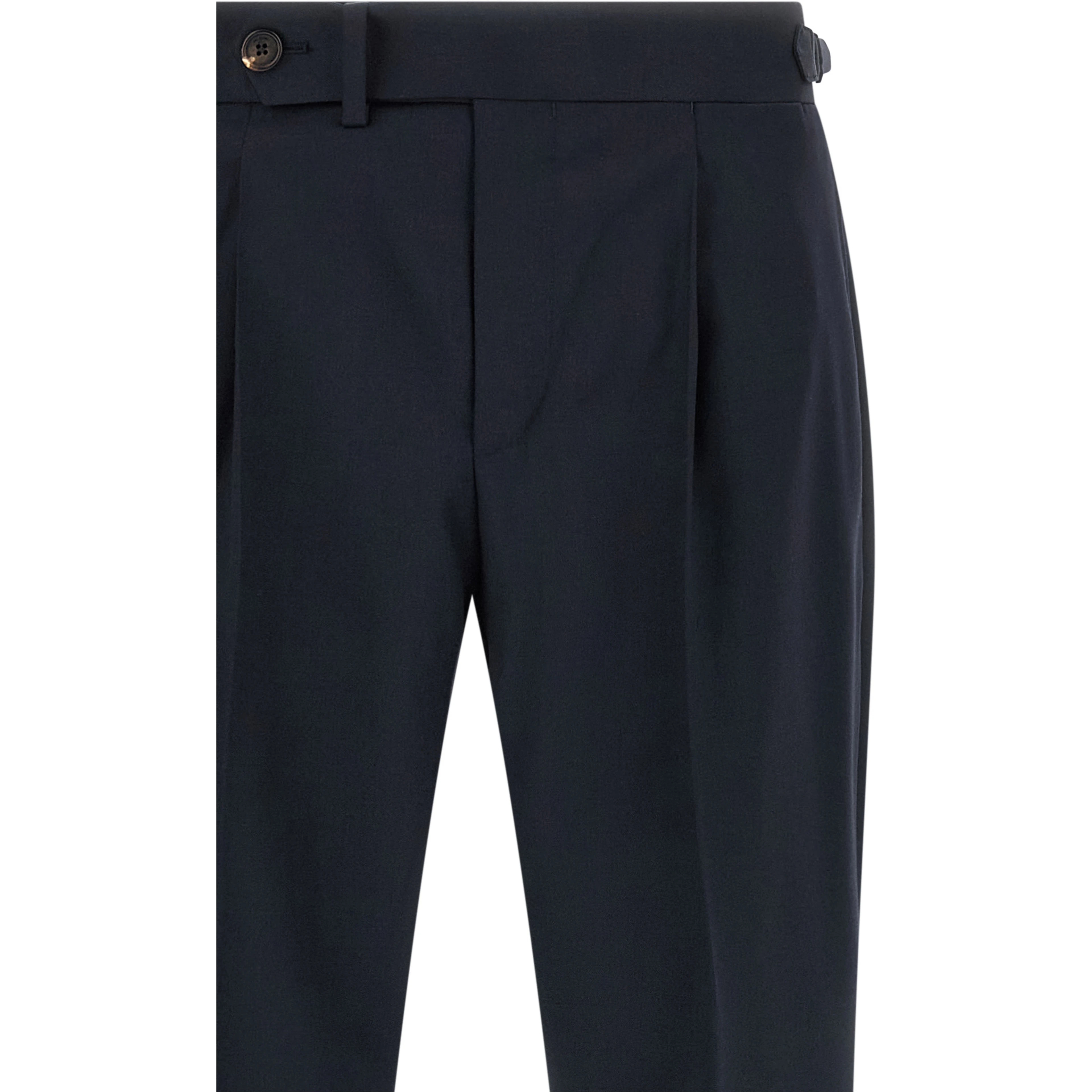 Blue Wool Dress Pants