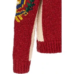 Red Wool Cardigan