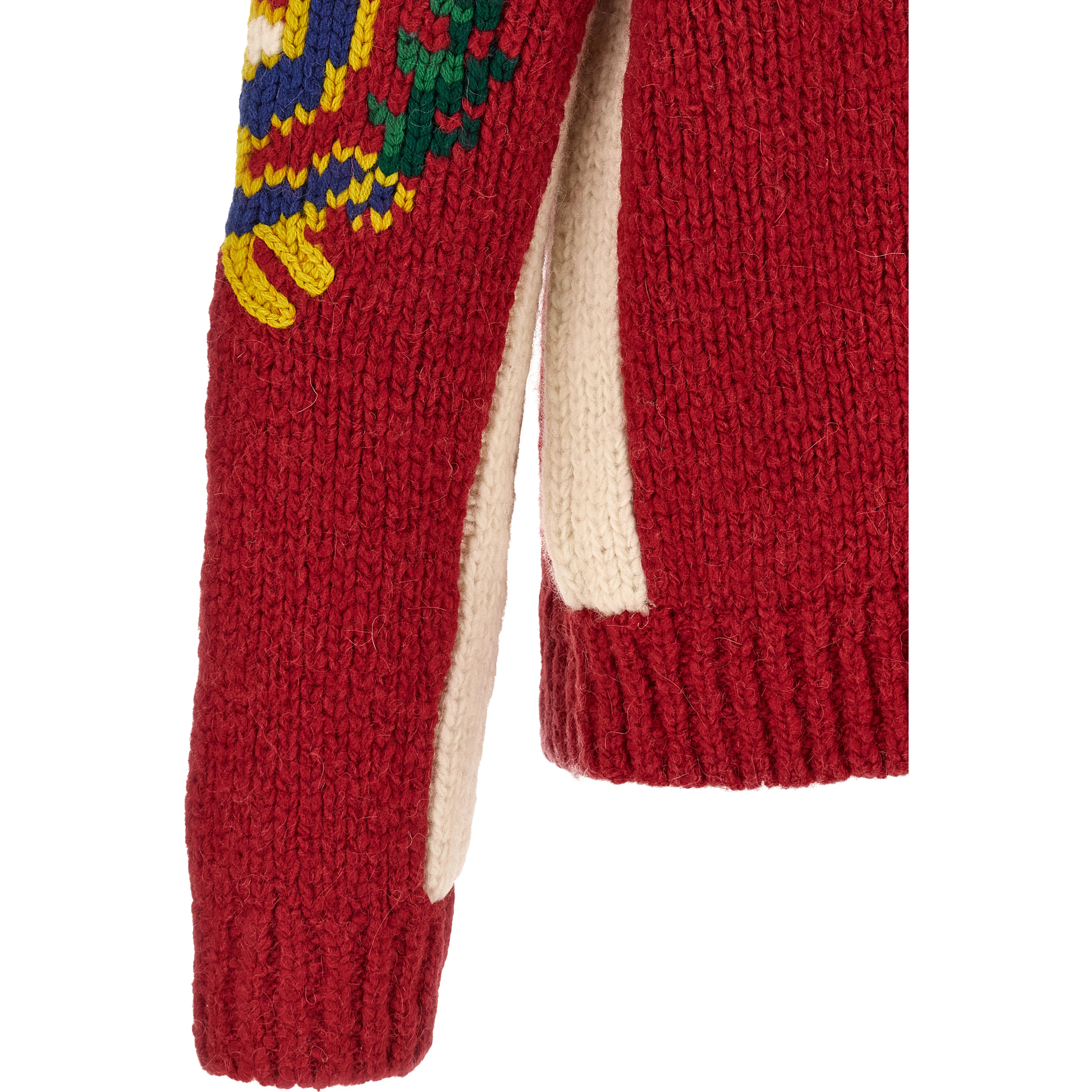 Red Wool Cardigan