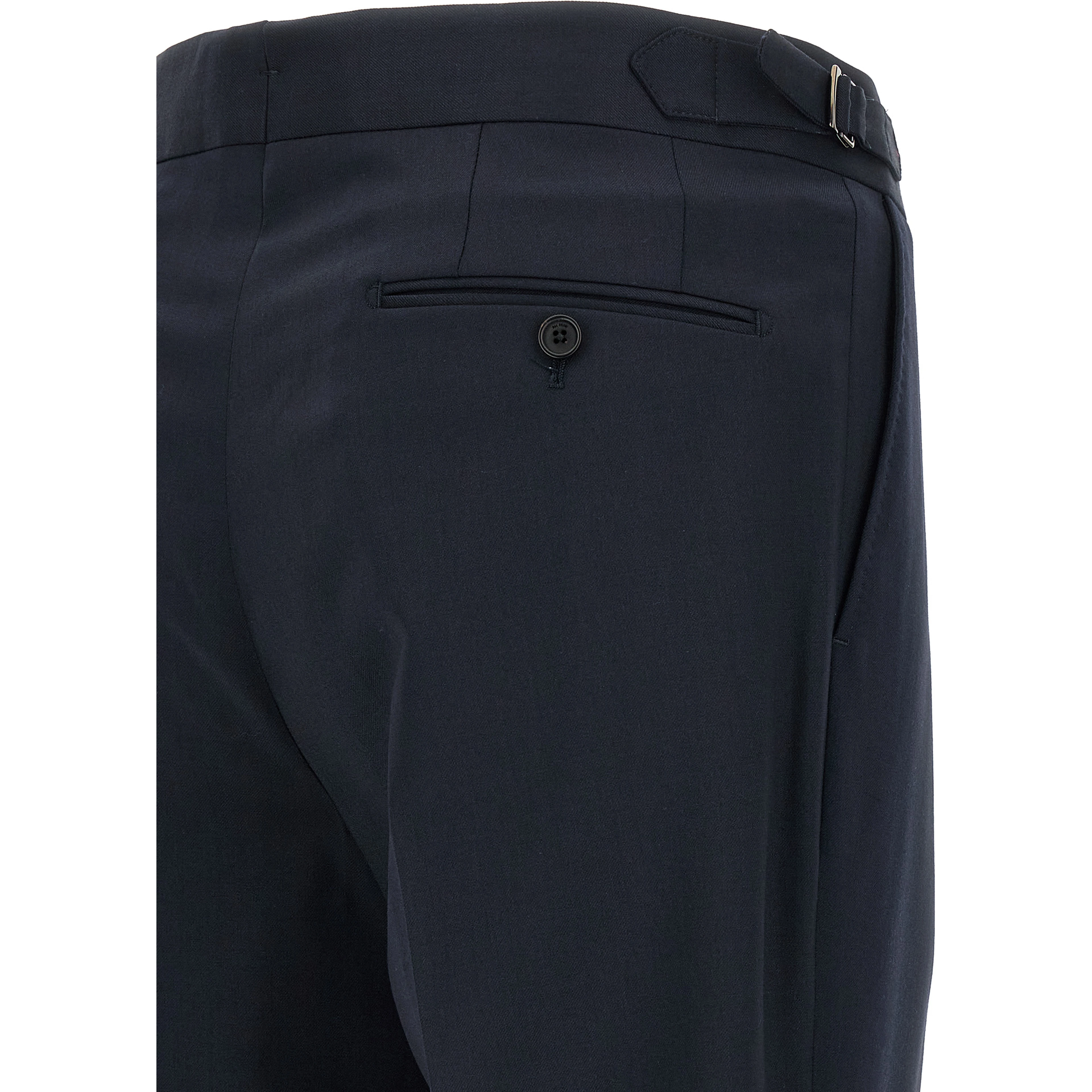 Blue Wool Dress Pants