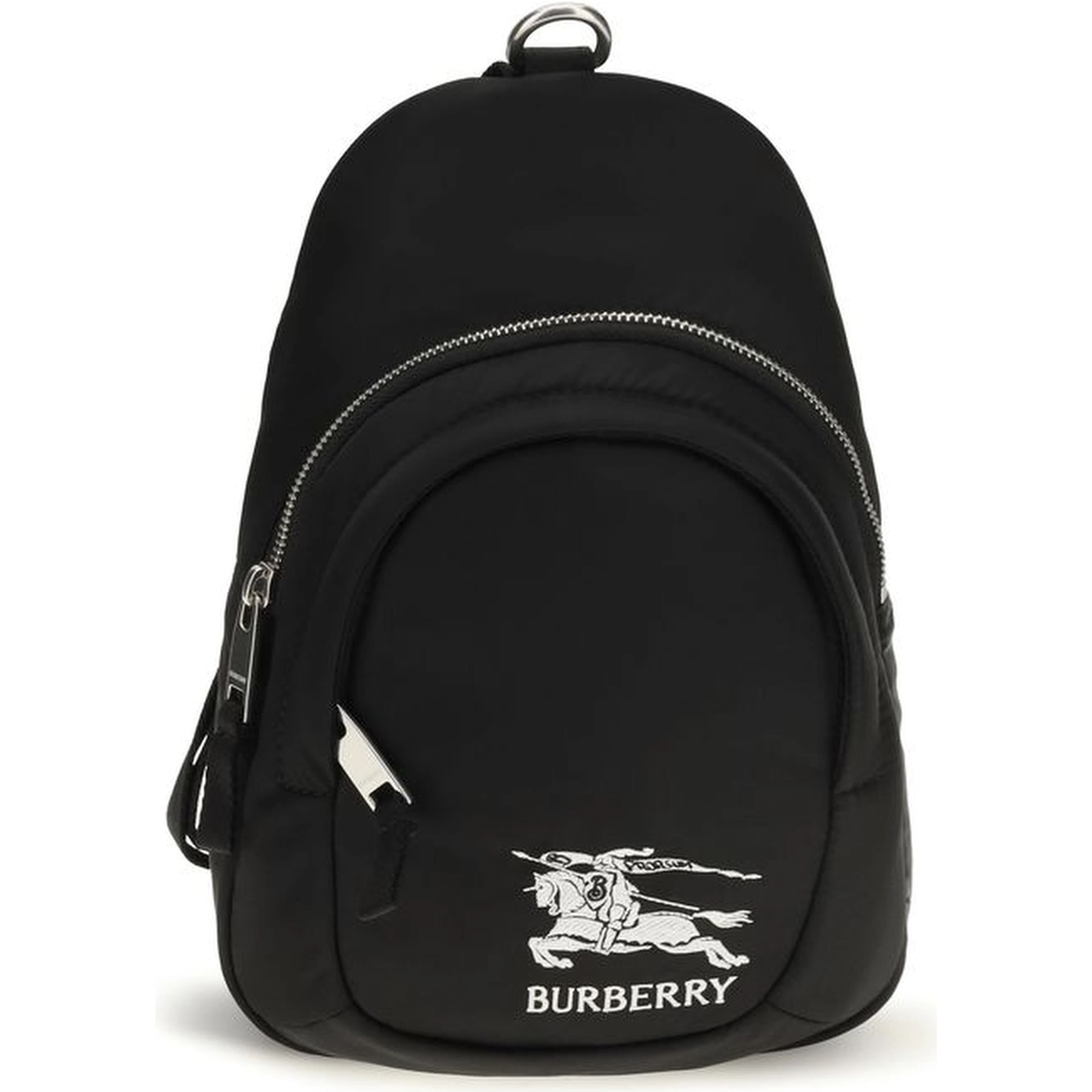 Black Fabric Shoulder Bag