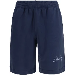 Blue Cotton Shorts
