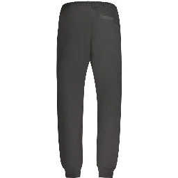 Black Cotton Men's Trousers