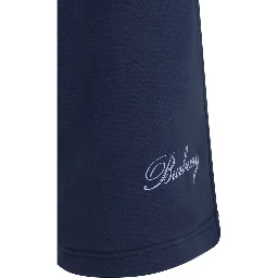 Blue Cotton Shorts