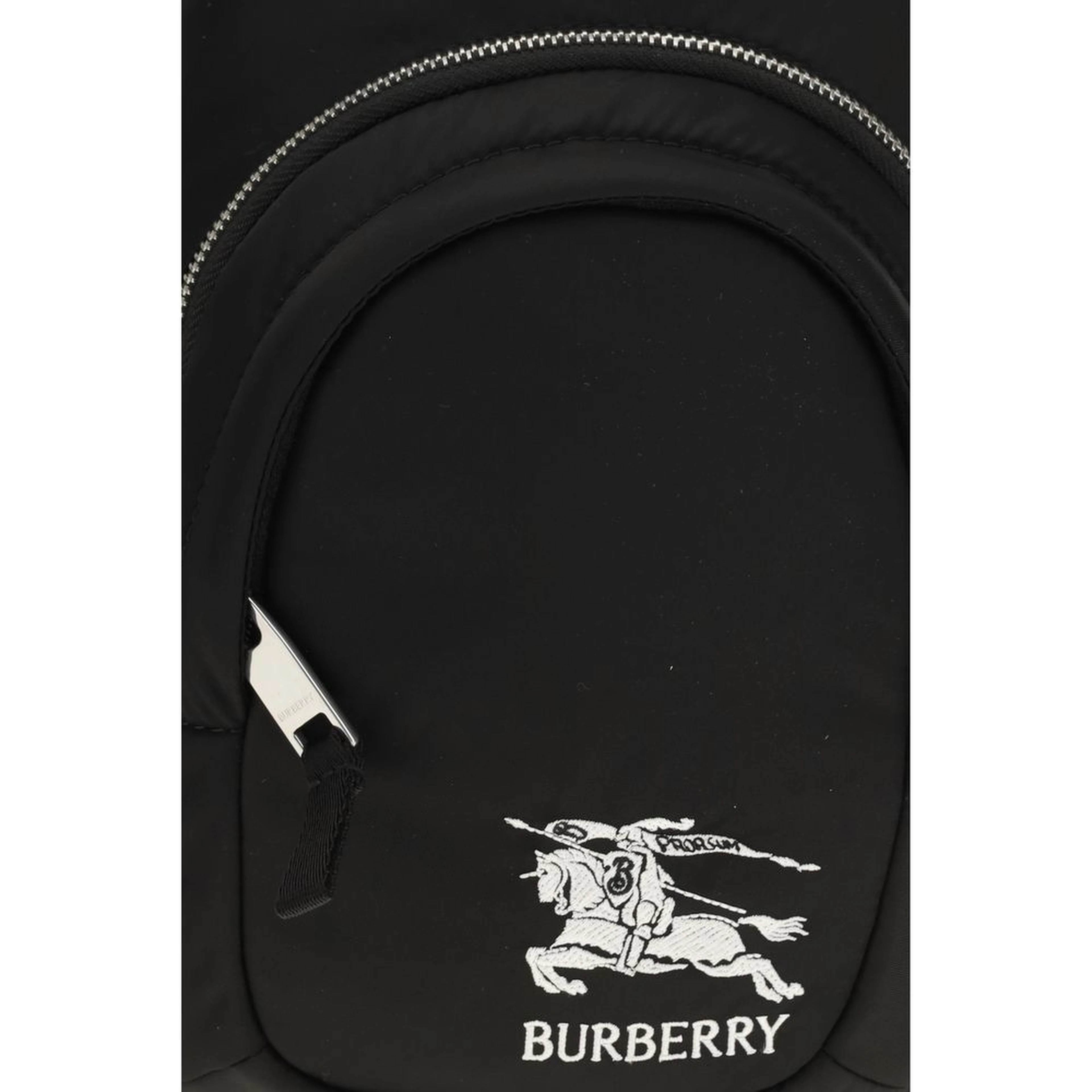 Black Fabric Shoulder Bag