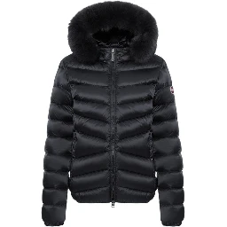 Black Polyamide Full-Length Jacket