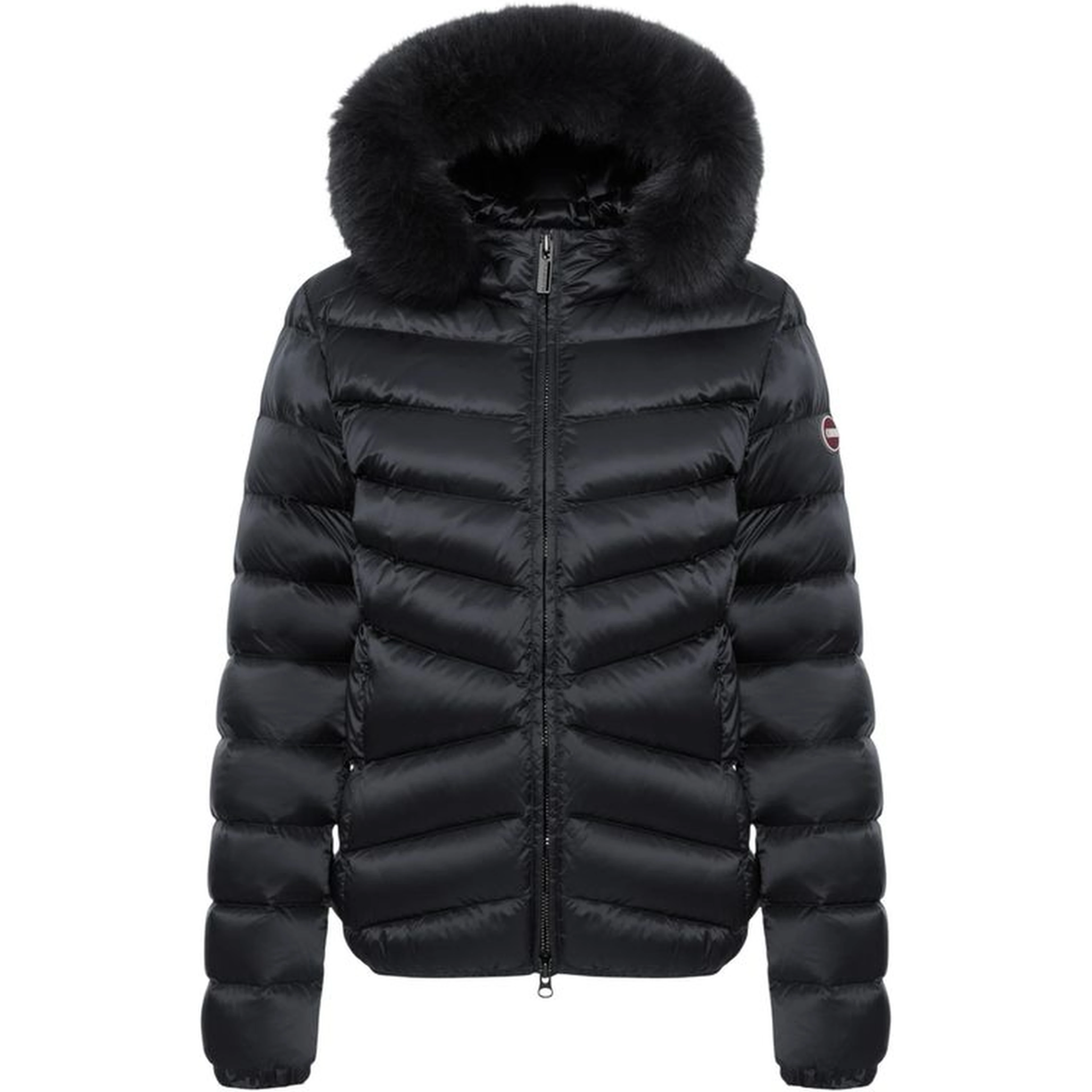 Black Polyamide Full-Length Jacket